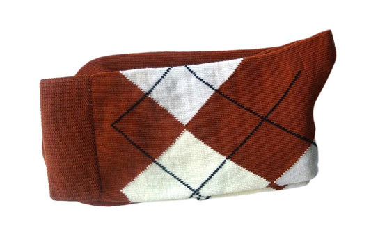 Argyle Socks - Brown