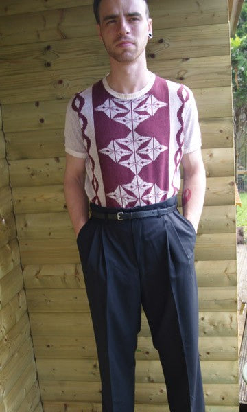 1950s Rockabilly Style Trousers - Black
