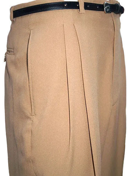 1950s Rockabilly Style Trousers - Camel