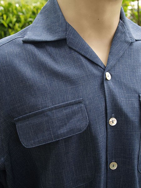 Gab Style Shirt - Indigo Blue Speck