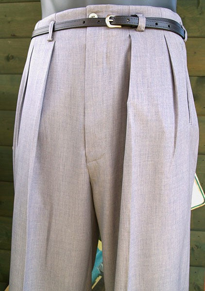 High Waisted Trousers - Silver Grey 40Ts