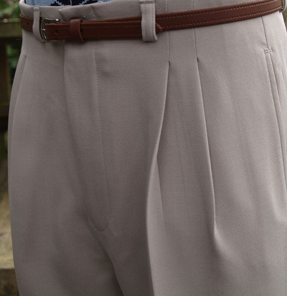 High Waisted Trousers - Ivory Cream