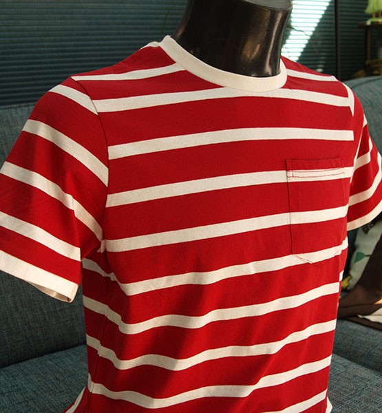 Red & White Breton Tee - Short Sleeve