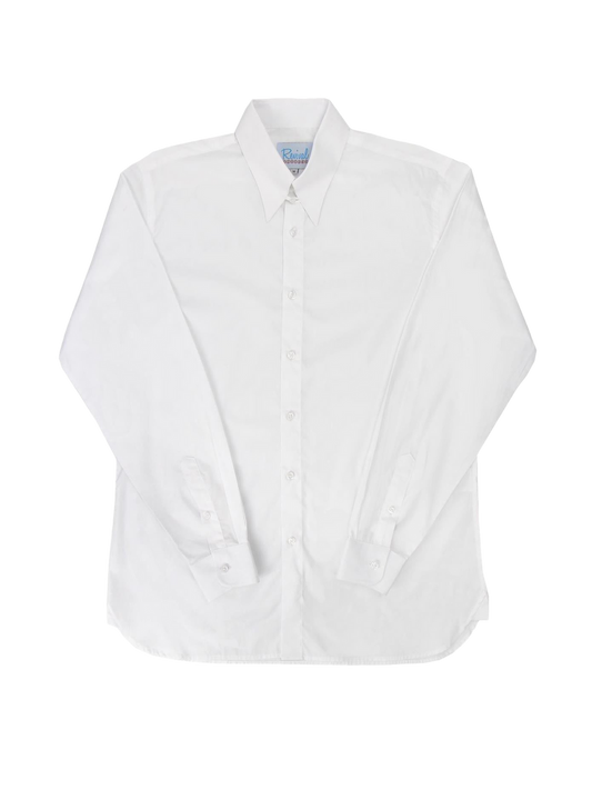Revival Vintage - Spearpoint Shirt with Tab Collar and Barrel Cuff - White