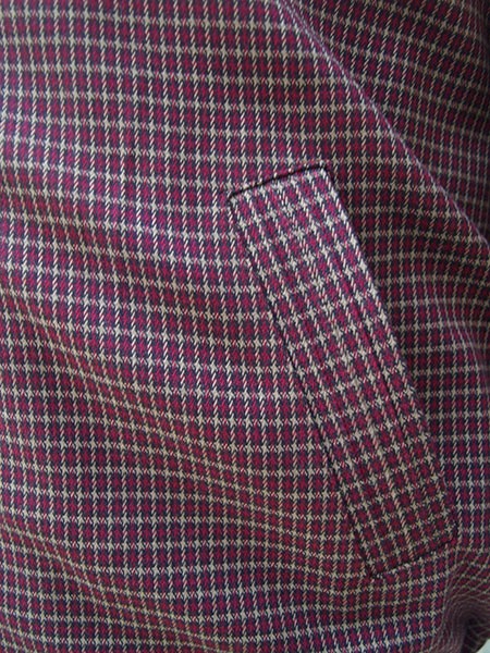 Ricky Jacket - Burgundy Check