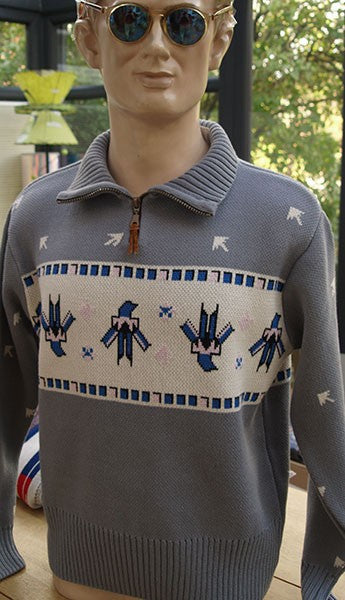 Thunderbird Zip Pullover - Grey