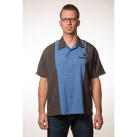 Steady Clothing - Blue Split Crown Panel Shirt