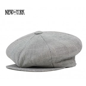 grey baker boy hat