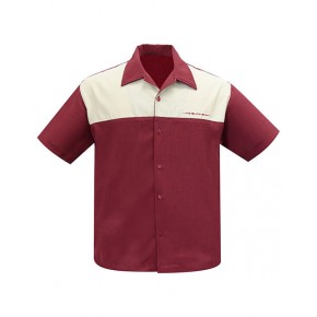 Steady - The Earl Burgundy/Stone Panel Shirt