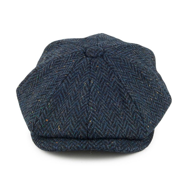 Navy Blue Fleck Newsboy Cap