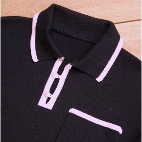 'The Franco' Black and Pink Knitted Shirt