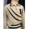 Beige/Brown - Sharks Gill Gaucho Shirt