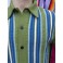 Green Striped Knitted Shirt