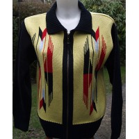 Ladies Santa Fe - Lemon Knitted Zipper