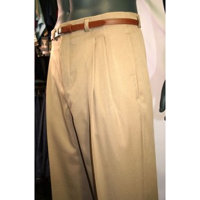 Beige - High Waisted Trousers