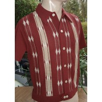 The Groove - Burgundy Knitted Shirt