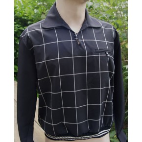 Black Window Pane Check - Gaucho Shirt