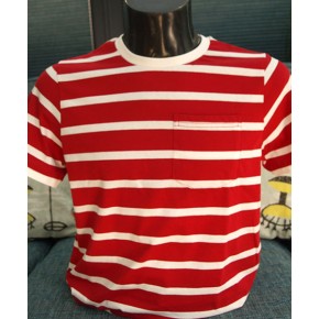 Red and White Breton Tee