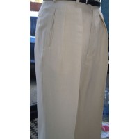 Cream 40Ts High Waisted Trousers