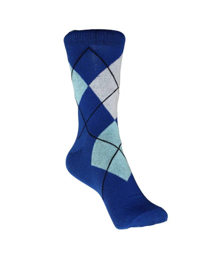 Argyle Socks - Royal Blue