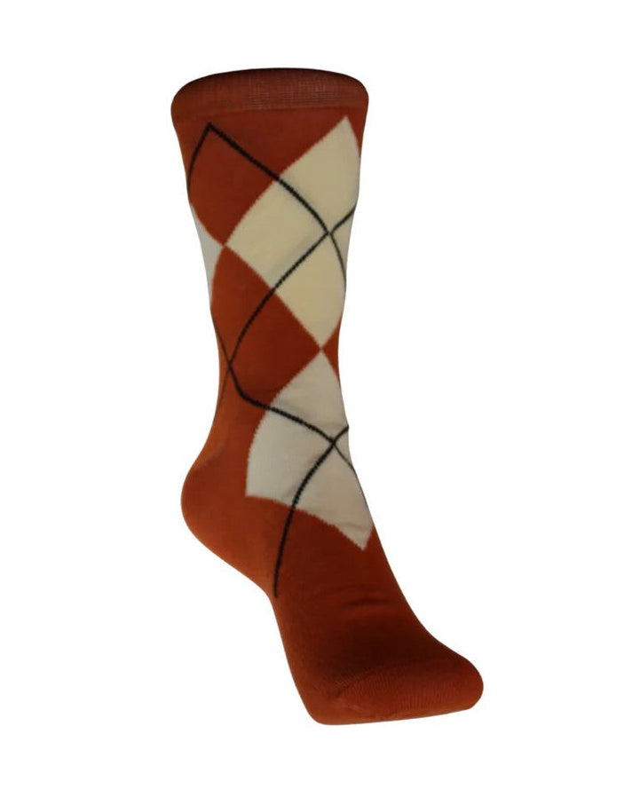 Argyle Socks - Brown