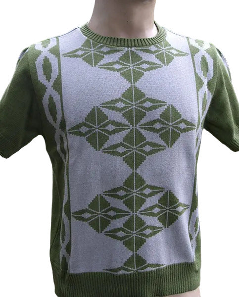 Argyll Knitted Top - Green