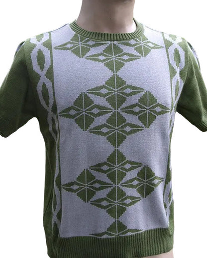 Argyll Knitted Top - Green