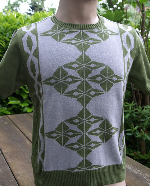 Argyll Knitted Top - Green