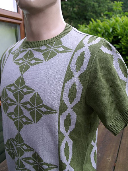 Argyll Knitted Top - Green