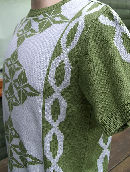 Argyll Knitted Top - Green
