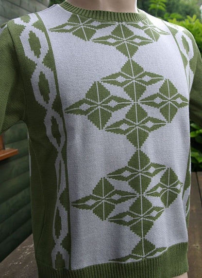 Argyll Knitted Top - Green