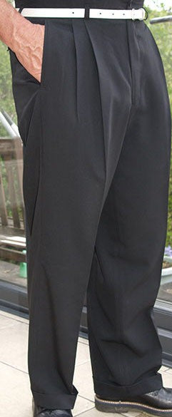 High Waisted Trousers - Black