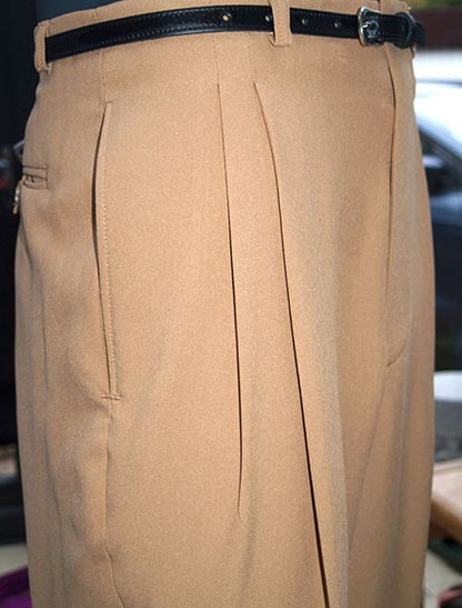 High Waisted Trousers - Camel