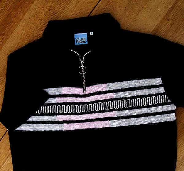 Fazed Out Knitted Shirt - Black
