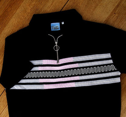 Fazed Out Knitted Shirt - Black