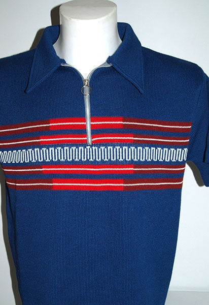 Fazed Out Knitted Shirt - Blue