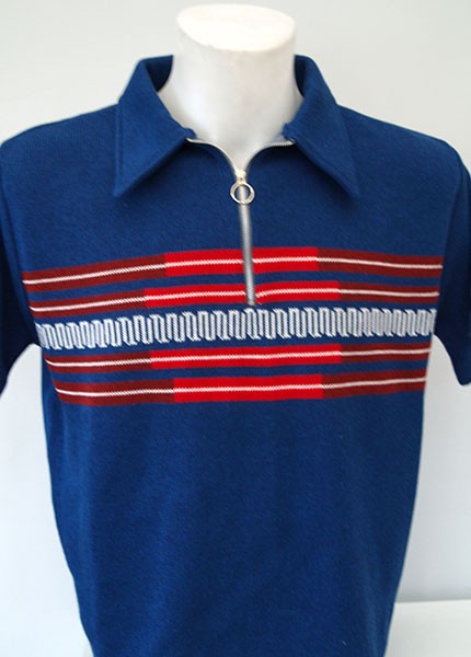 Fazed Out Knitted Shirt - Blue