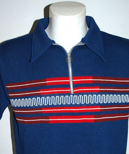 Fazed Out Knitted Shirt - Blue