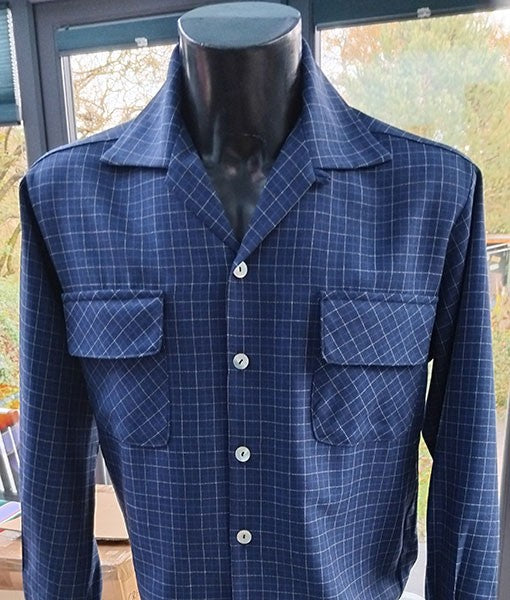 Gab Style Shirt - Blue Checked