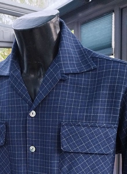 Gab Style Shirt - Blue Checked