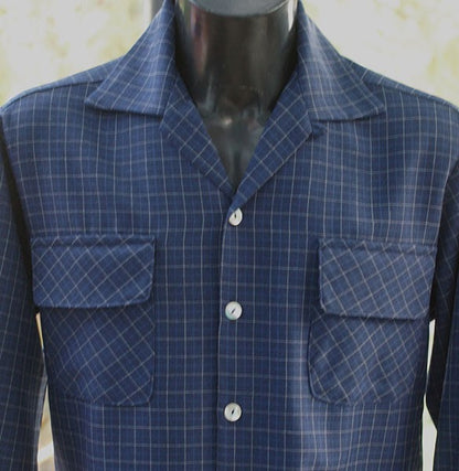 Gab Style Shirt - Blue Checked