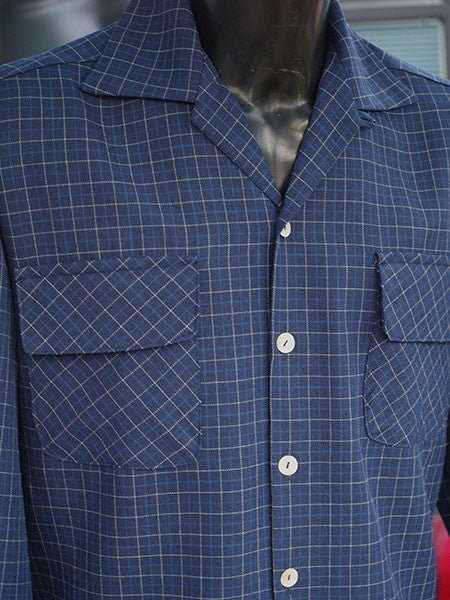 Gab Style Shirt - Blue Checked