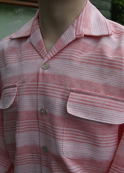 Gab Style Shirt - Coral Pink Line