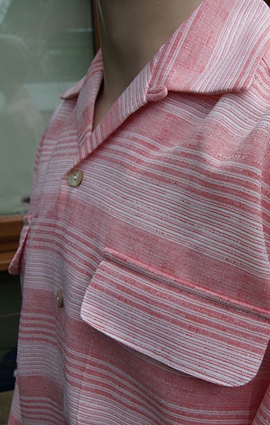 Gab Style Shirt - Coral Pink Line