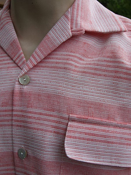 Gab Style Shirt - Coral Pink Line