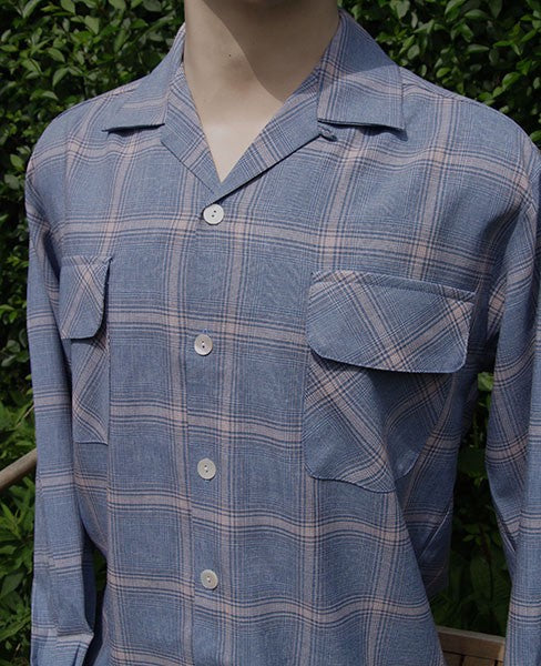 Gab Style Shirt - Denim Blue Plaid