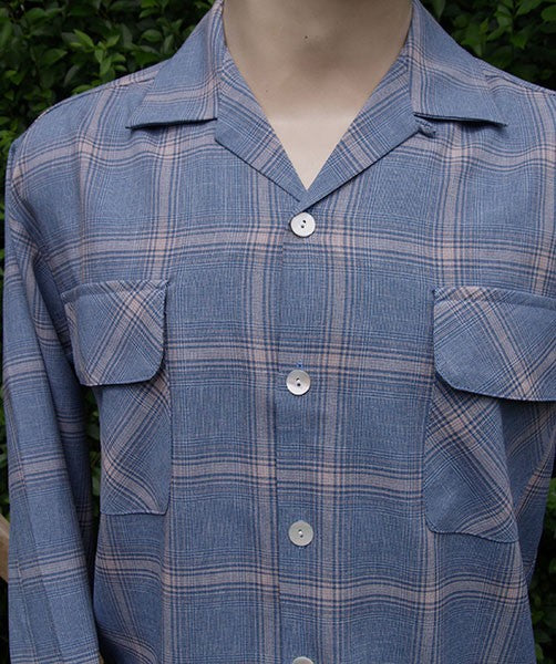 Gab Style Shirt - Denim Blue Plaid