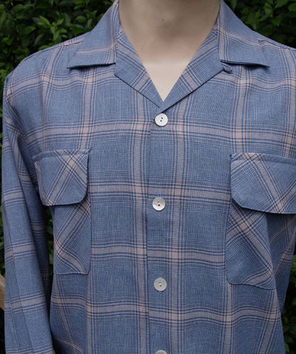 Gab Style Shirt - Denim Blue Plaid