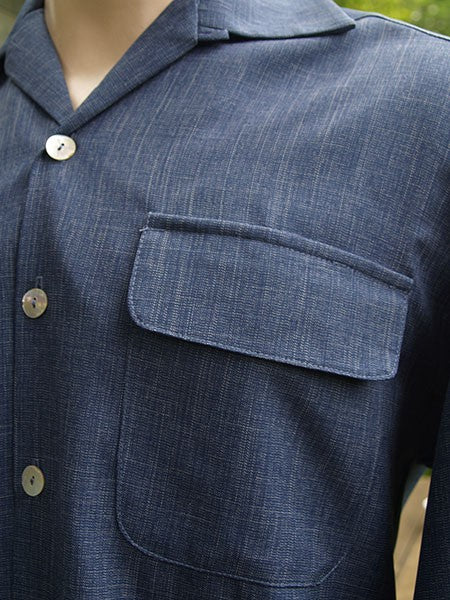 Gab Style Shirt - Indigo Blue Speck