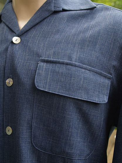 Gab Style Shirt - Indigo Blue Speck